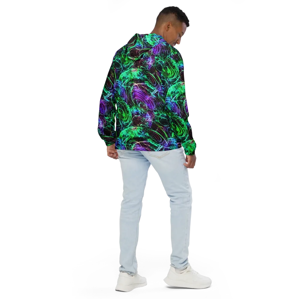 Midnight Bioflux on Men's Windbreaker — Back