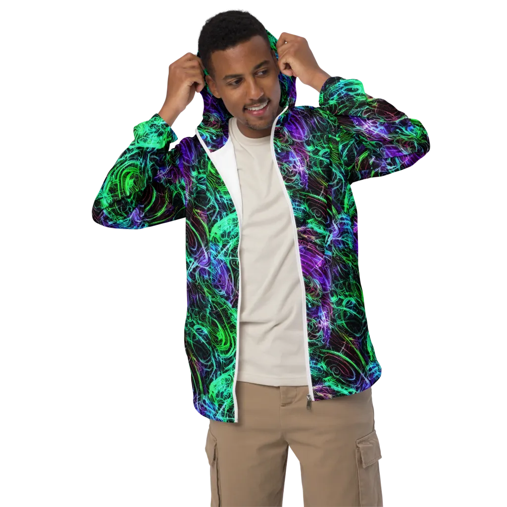 Midnight Bioflux on Men's Windbreaker — Front