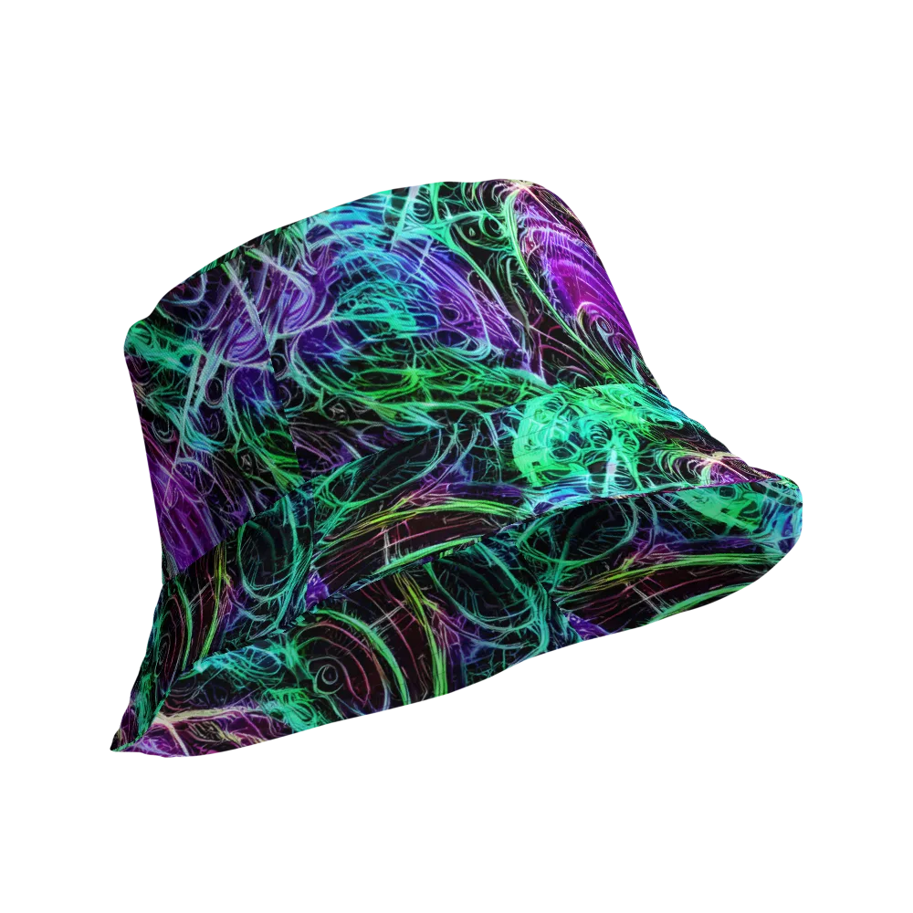 Midnight Bioflux on Reversible Bucket Hat — Product details Outside