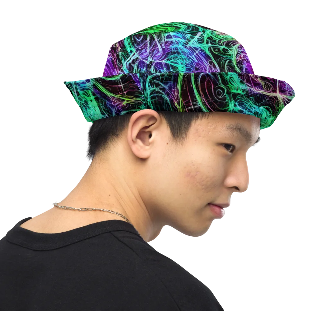 Midnight Bioflux on Reversible Bucket Hat — Right Outside