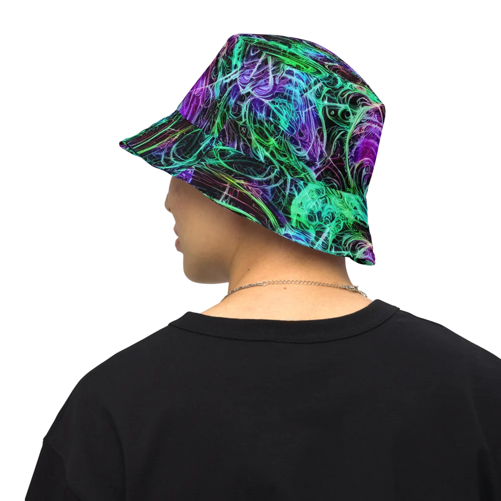 Midnight Bioflux on Reversible Bucket Hat — Back Inside