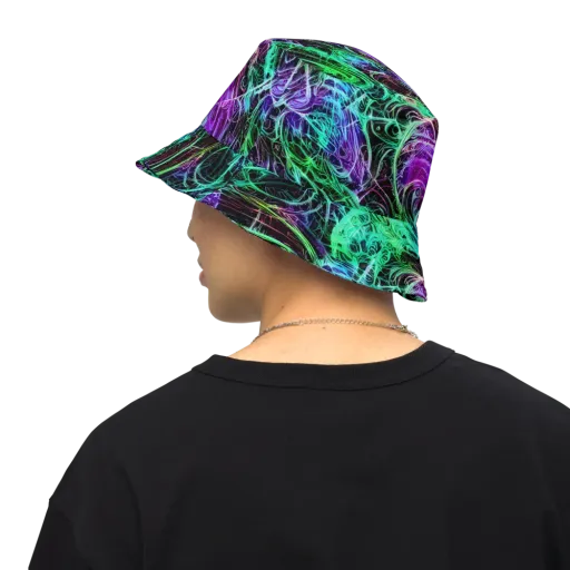 Midnight Bioflux on a Reversible Bucket Hat