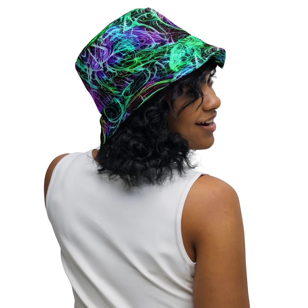 Midnight Bioflux on Reversible Bucket Hat — Right Outside