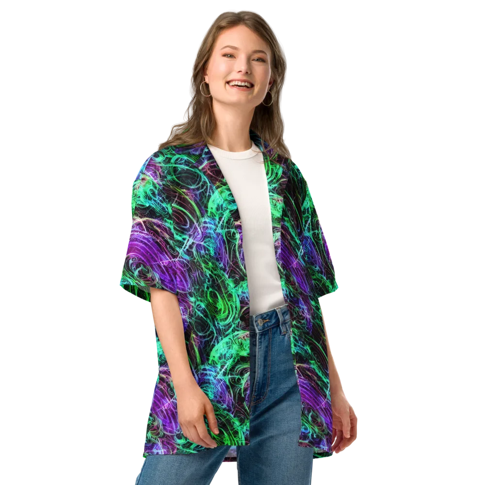 Midnight Bioflux on Button Shirt — Front