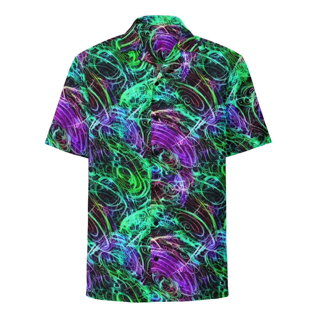 Midnight Bioflux on Button Shirt — Front