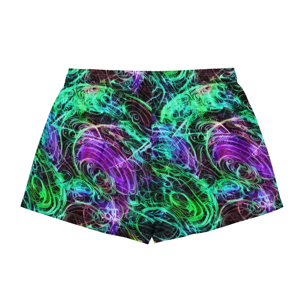 Midnight Bioflux on Women's Pajama Shorts — Back