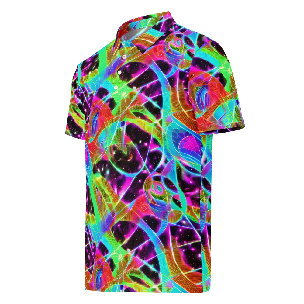 Stellar Jungle on Men's Slim Fit Polo Shirt — Left Front