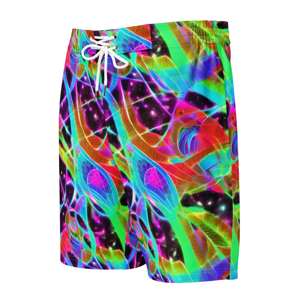 Stellar Jungle on Men's Board Shorts — Front