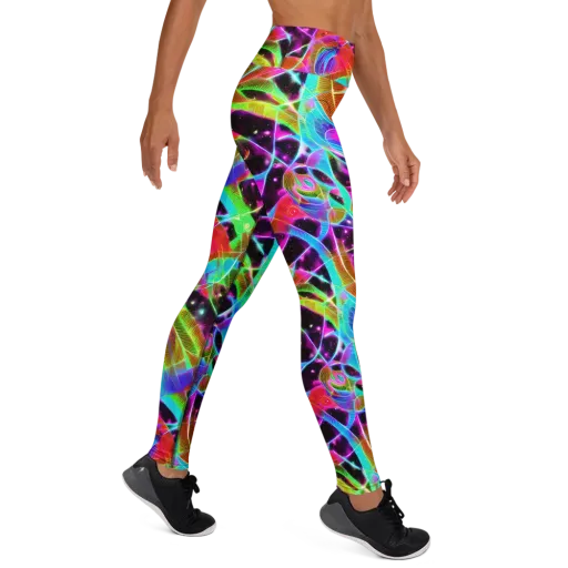 Stellar Jungle on a Yoga Leggings