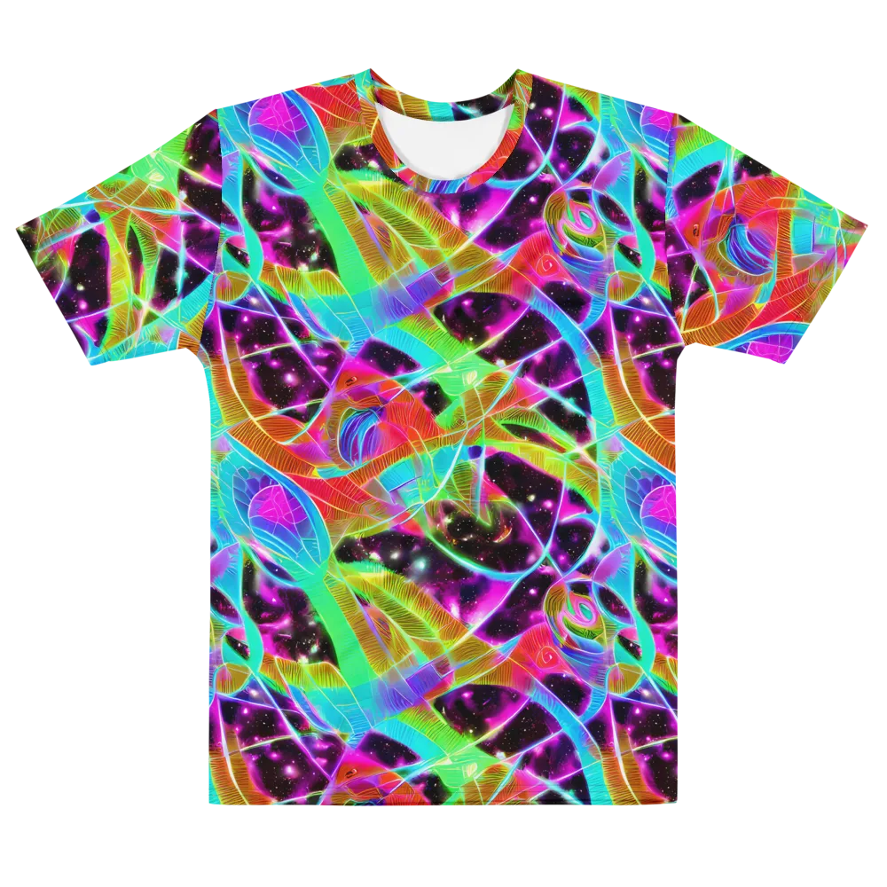 Stellar Jungle on Men's Cotton Crew Neck T-Shirt — Front