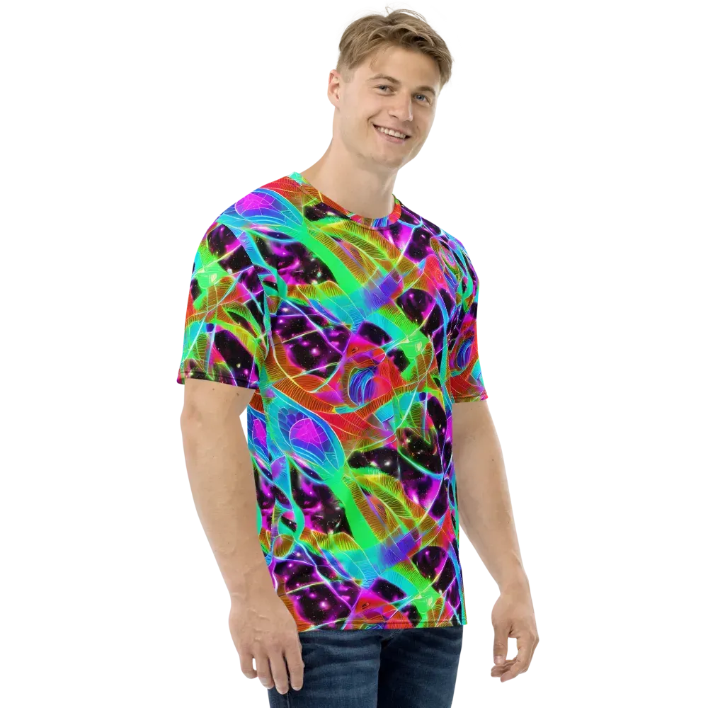 Stellar Jungle on Men's Crew Neck T-Shirt — Right