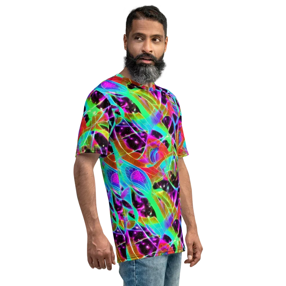 Stellar Jungle on Men's Crew Neck T-Shirt — Right