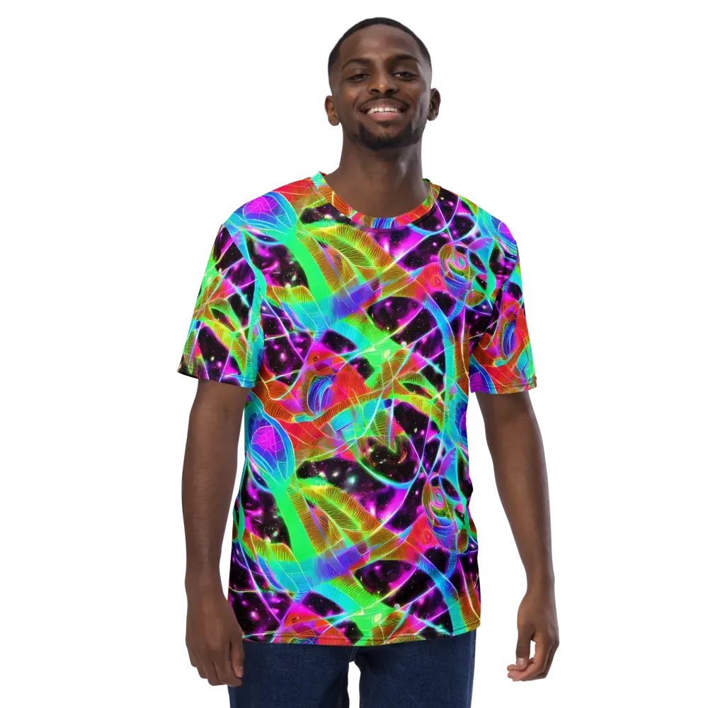 Stellar Jungle on Men's Crew Neck T-Shirt — Front