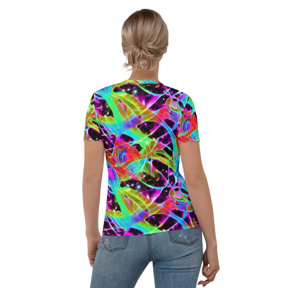 Stellar Jungle on Women's Crew Neck T-Shirt — Back