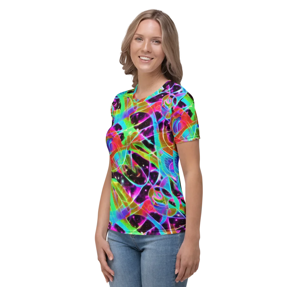 Stellar Jungle on Women's Crew Neck T-Shirt — Left