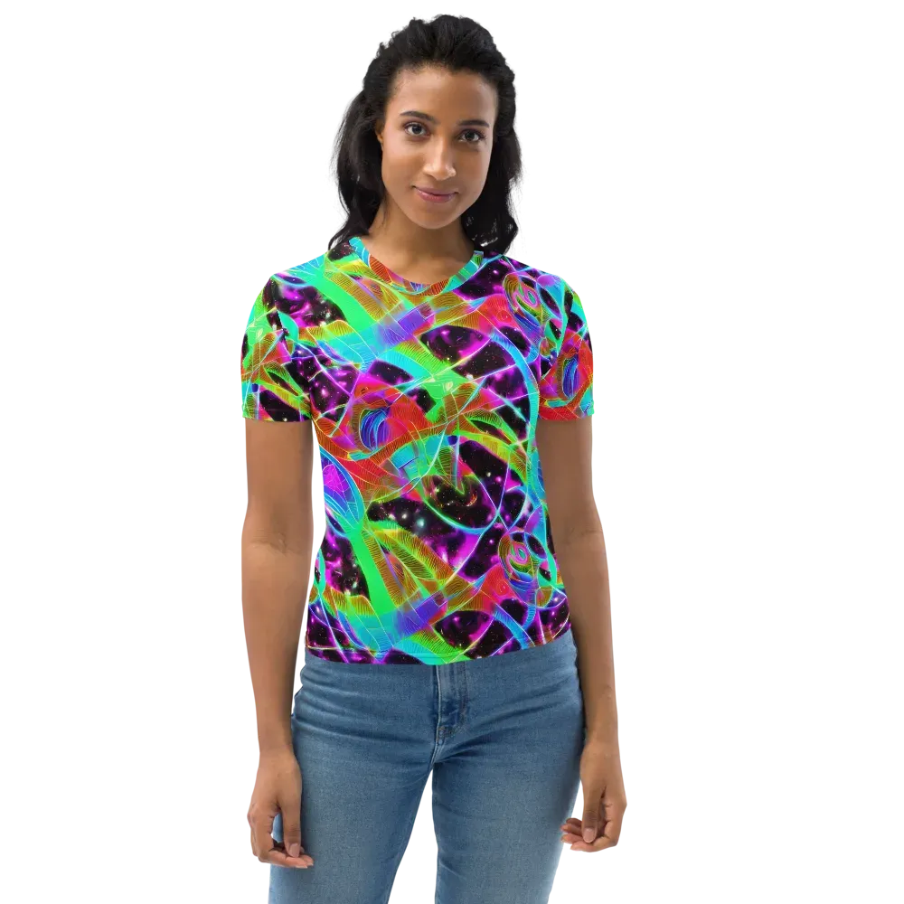 Stellar Jungle on Women's Crew Neck T-Shirt — Front