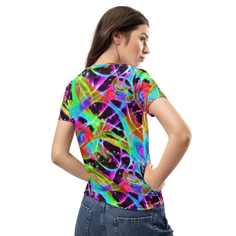 Stellar Jungle on Women's Crew Neck T-Shirt — Back