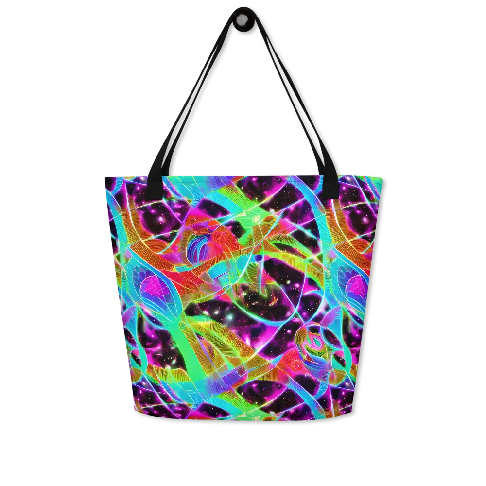 Stellar Jungle on Large Tote Bag W/ Pocket — Front