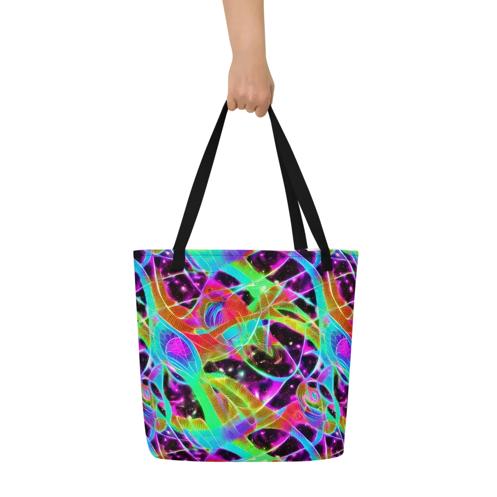 Stellar Jungle on Large Tote Bag W/ Pocket — Front