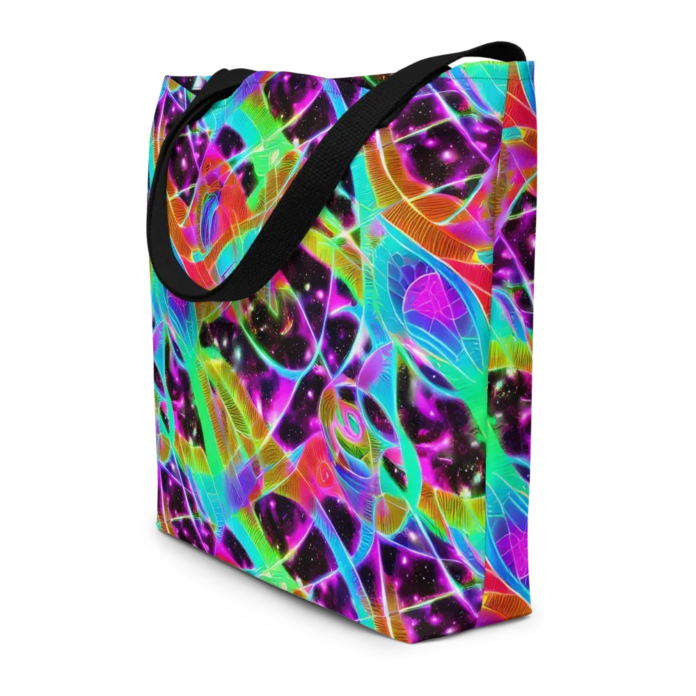 Stellar Jungle on Large Tote Bag W/ Pocket — Front