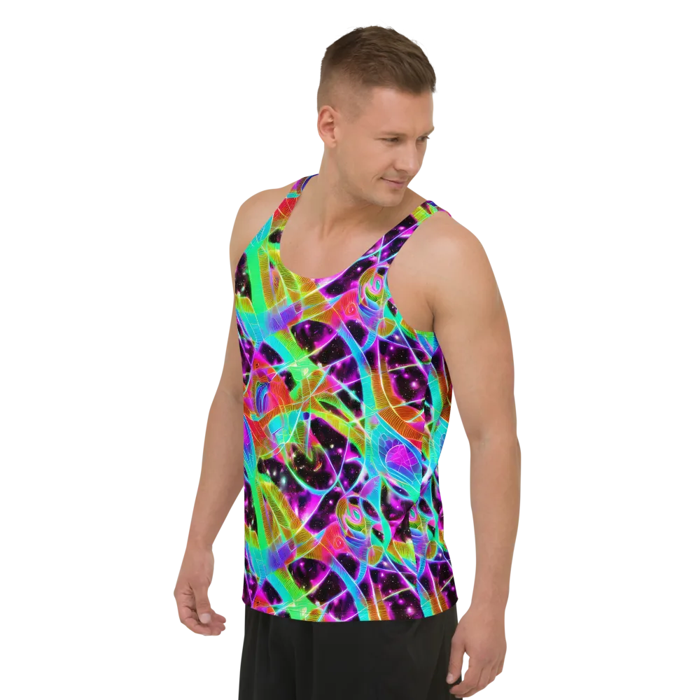 Stellar Jungle on Men's Tank Top — Left Front