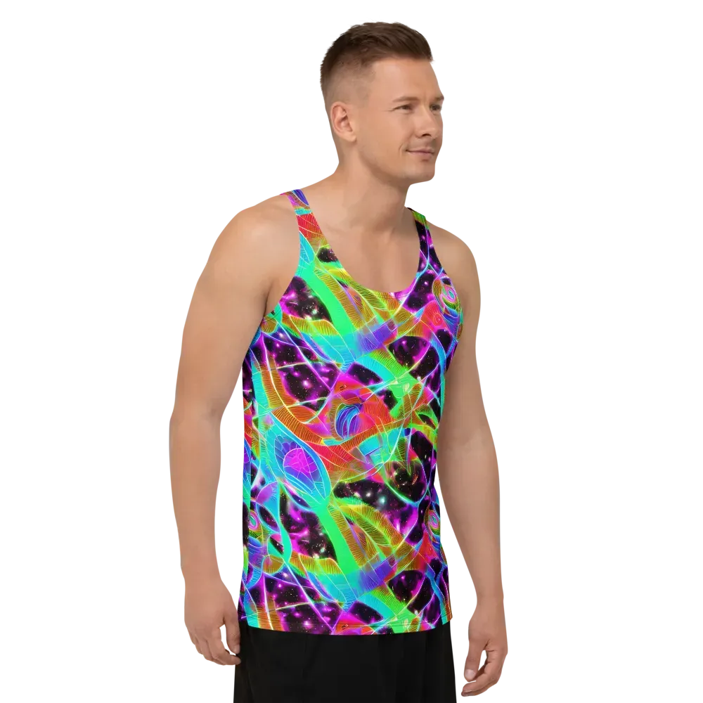 Stellar Jungle on Men's Tank Top — Right Front