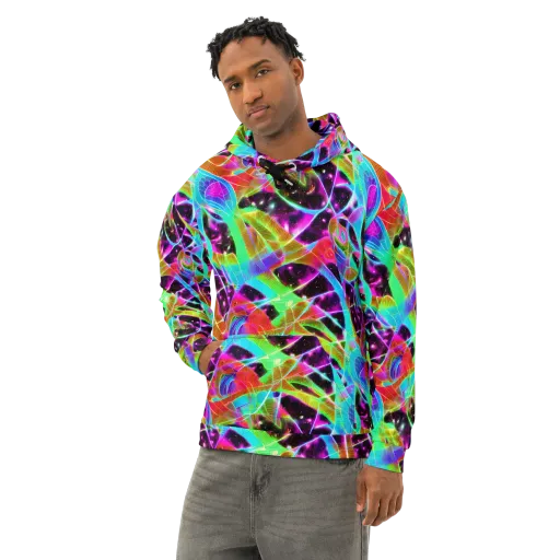 Stellar Jungle on a Cotton Hoodie