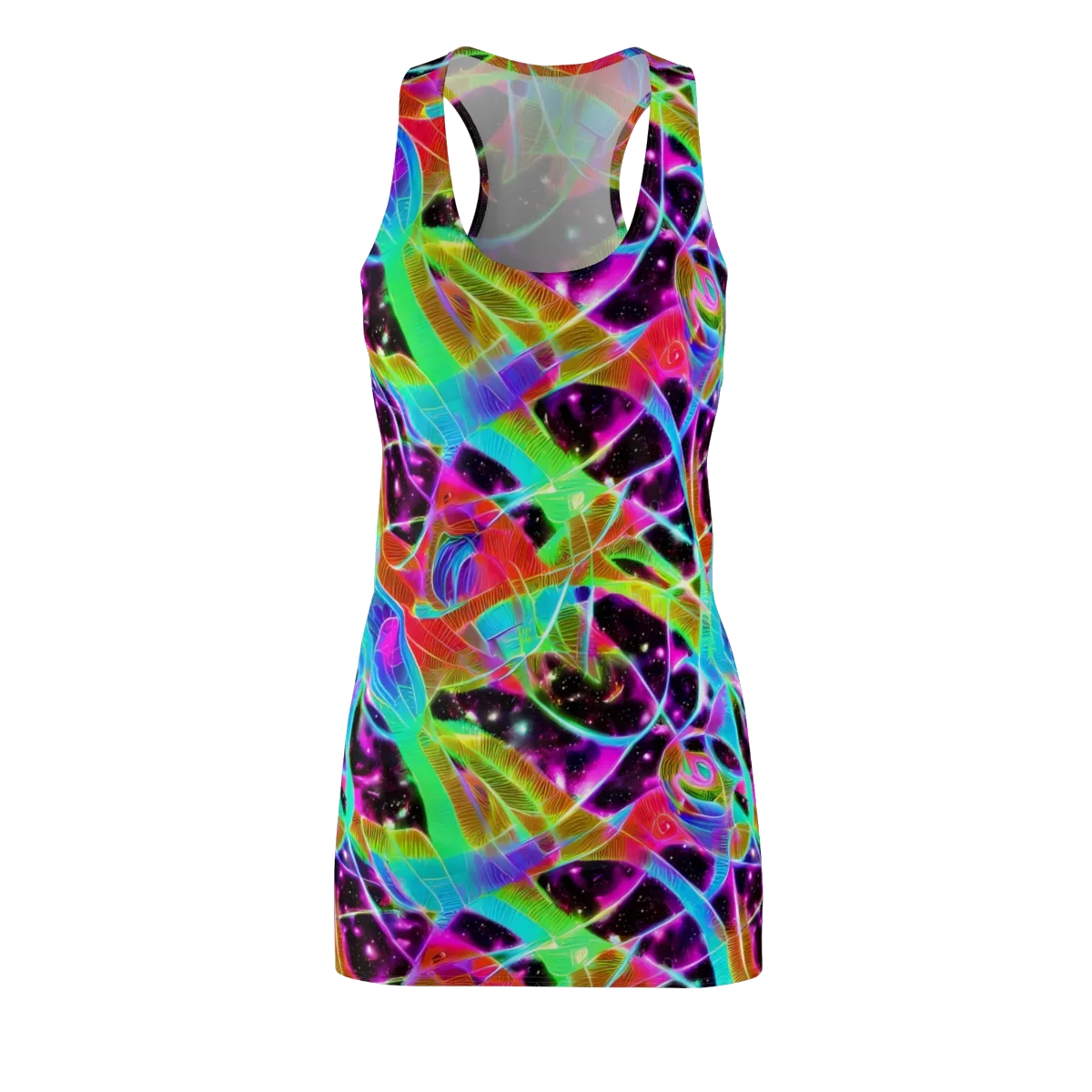 Stellar Jungle on Racerback Dress — Front