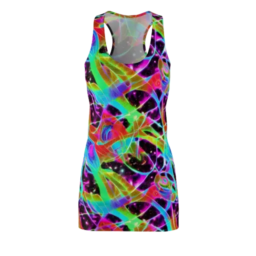 Stellar Jungle on a Racerback Dress