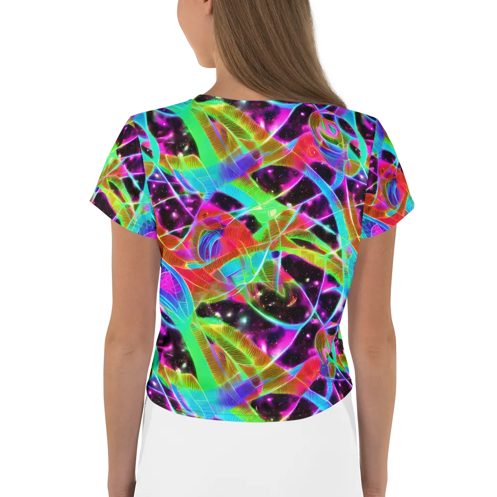 Stellar Jungle on Crop Tee — Back