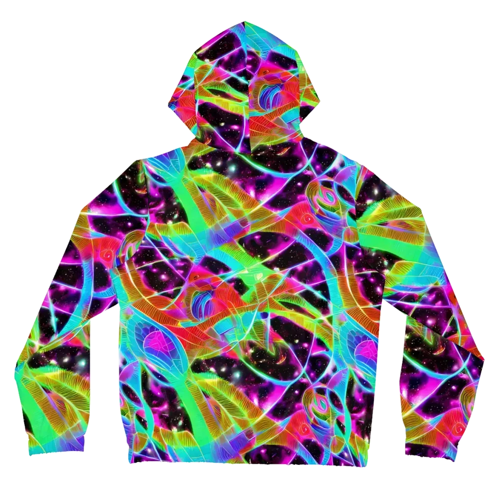 Stellar Jungle on Women's Full-Zip Hoodie — Back
