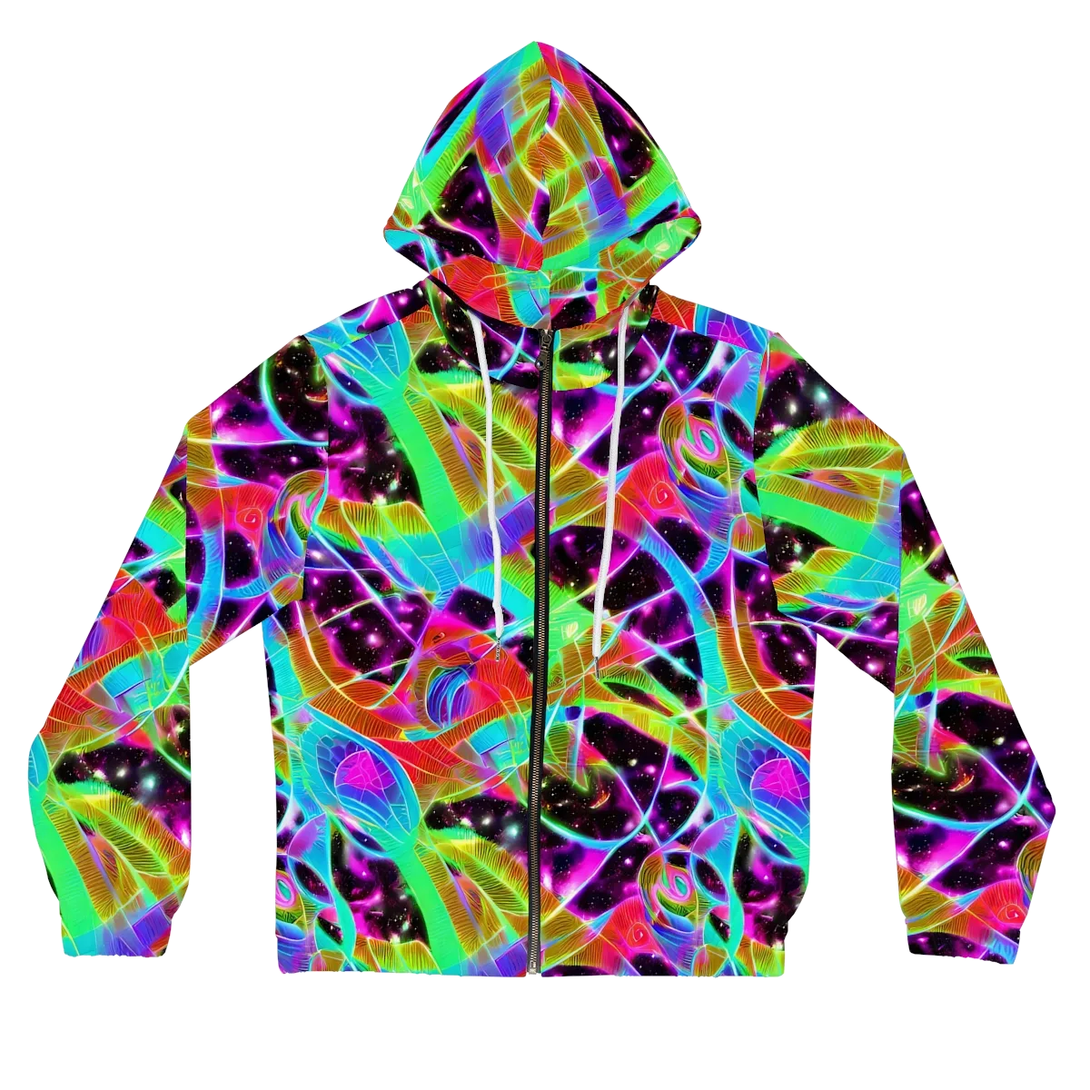 Stellar Jungle on Women's Full-Zip Hoodie — Front