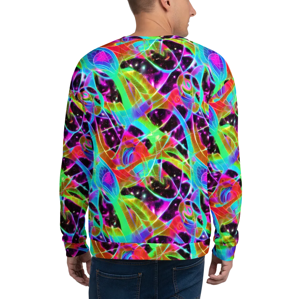Stellar Jungle on Sweatshirt — Back