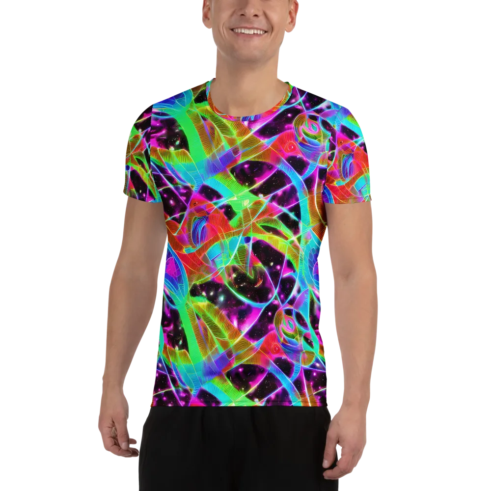 Stellar Jungle on Men's Athletic T-Shirt — Front