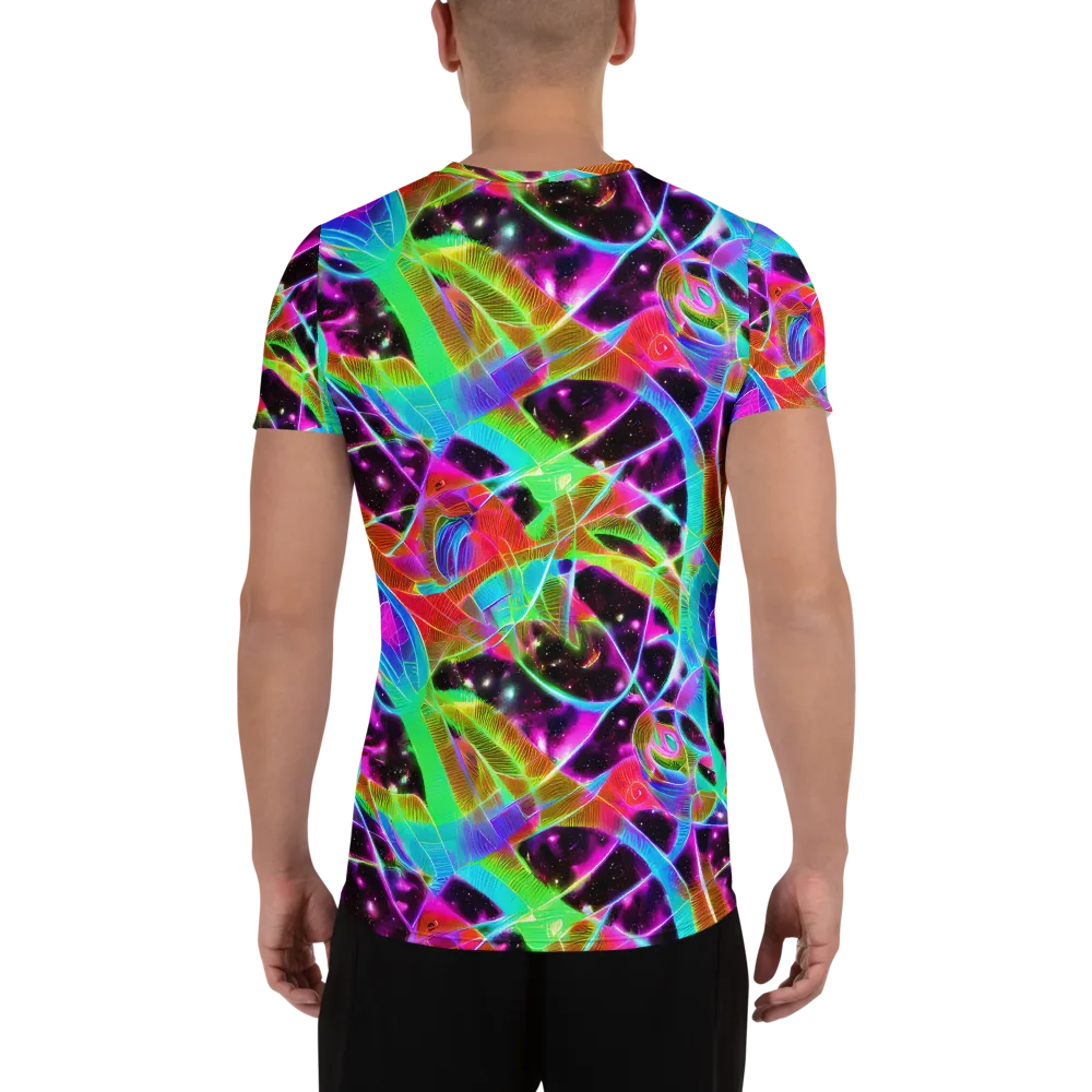 Stellar Jungle on Men's Athletic T-Shirt — Back