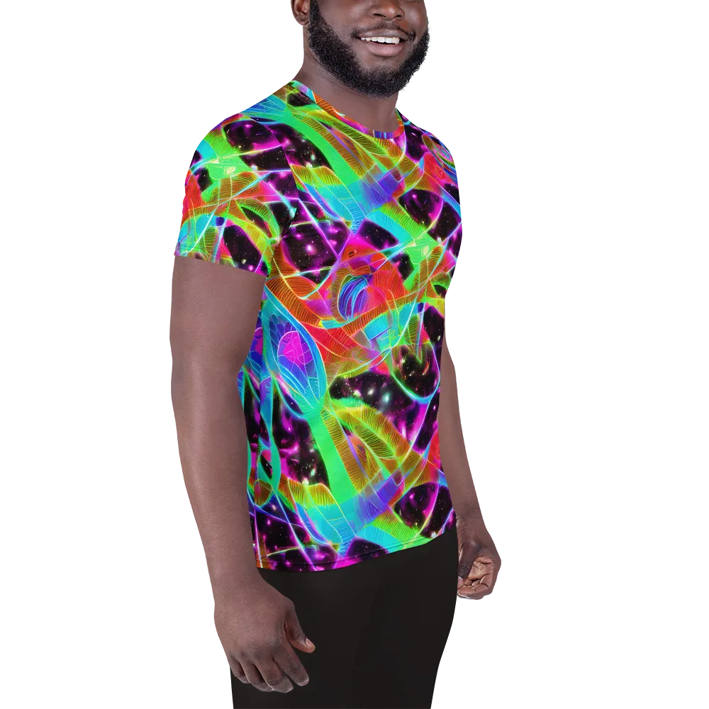 Stellar Jungle on Men's Athletic T-Shirt — Right