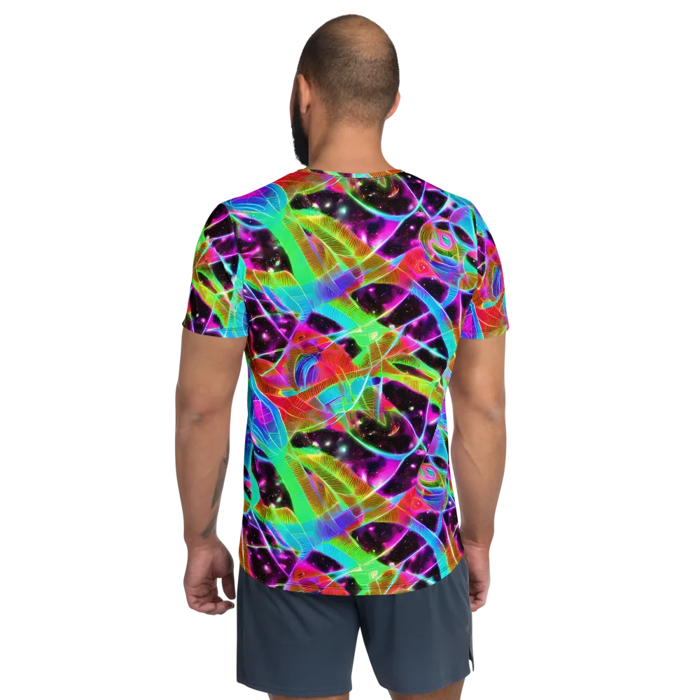 Stellar Jungle on Men's Athletic T-Shirt — Back