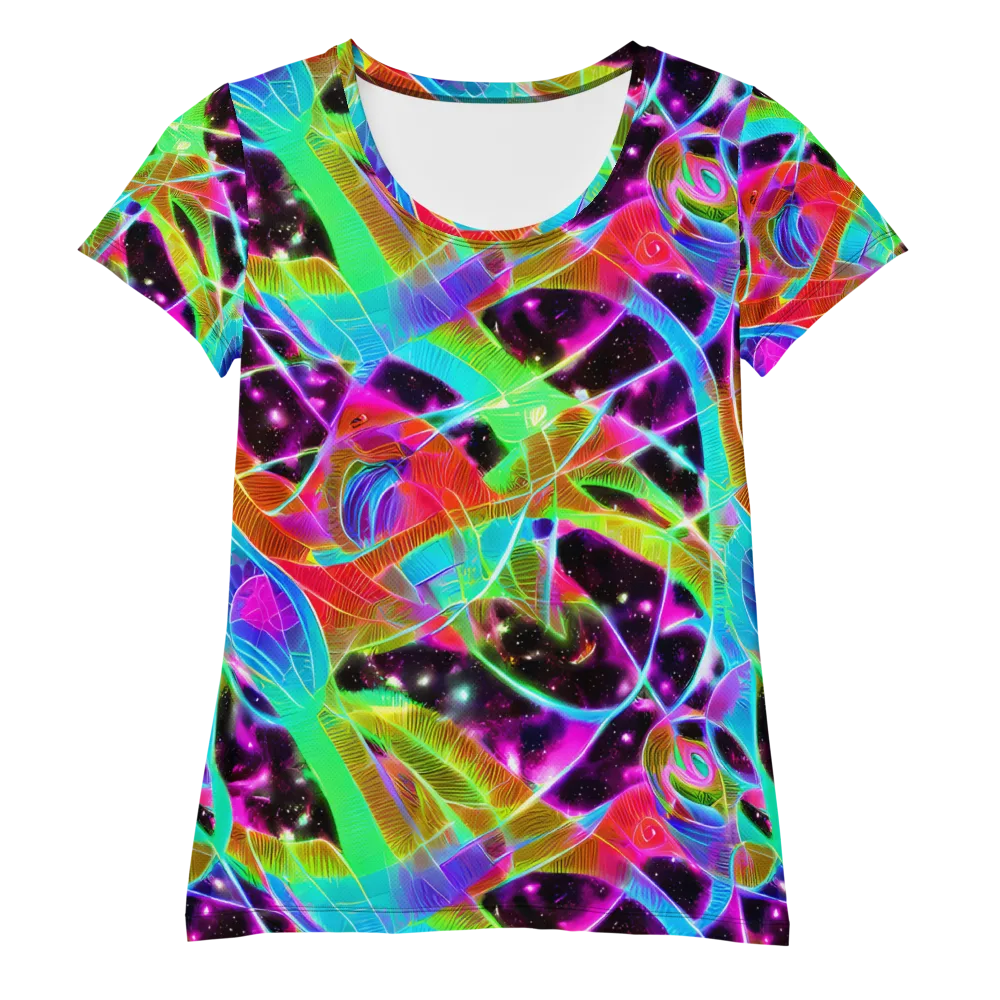 Stellar Jungle on Women's Athletic T-Shirt — Front
