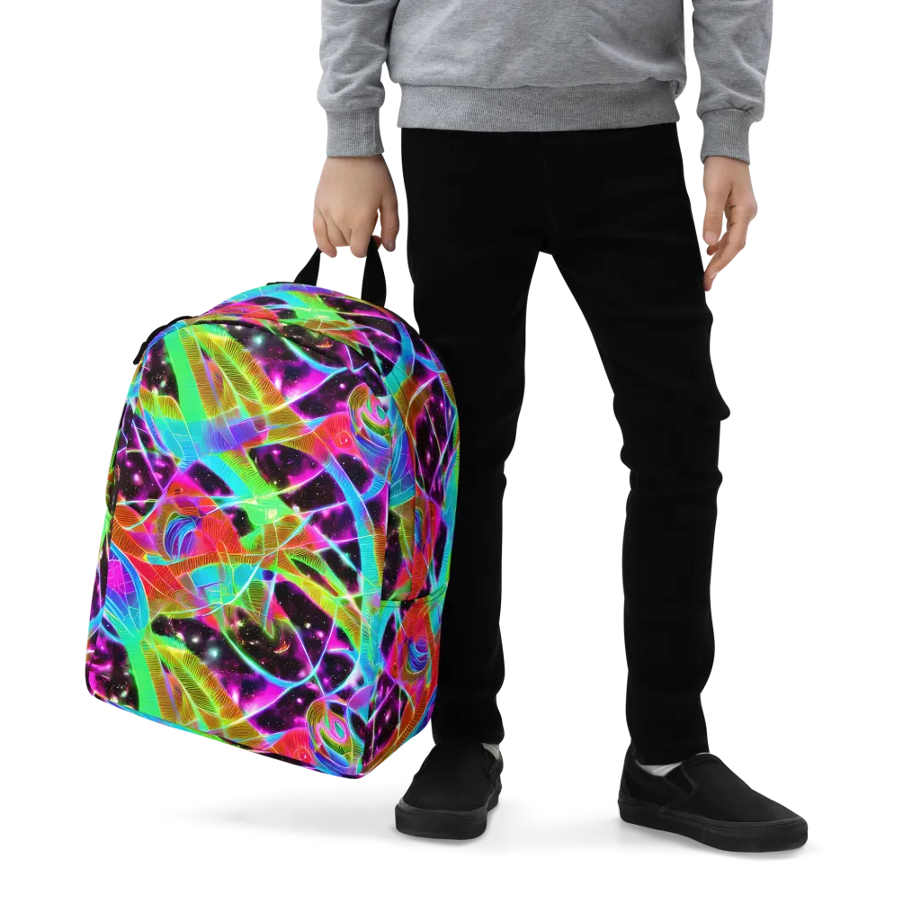 Stellar Jungle on Minimalist Backpack — Zoomed-in