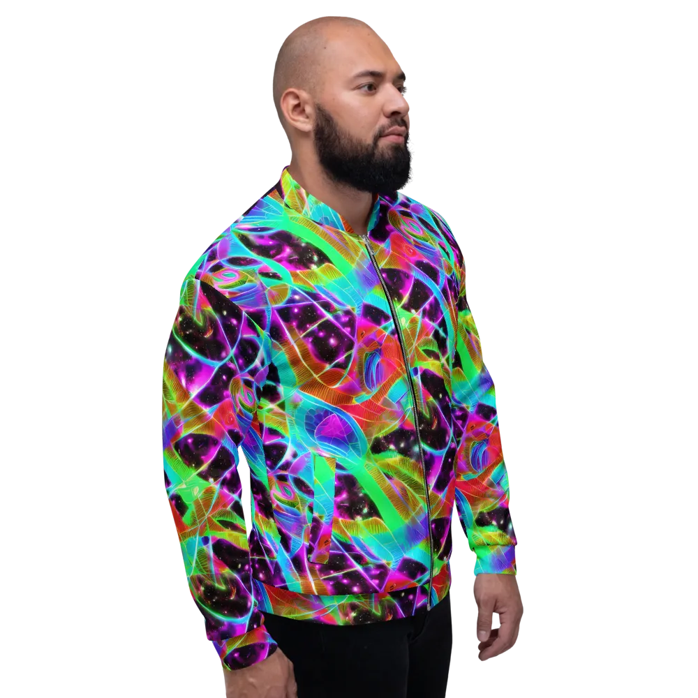 Stellar Jungle on Bomber Jacket — Right