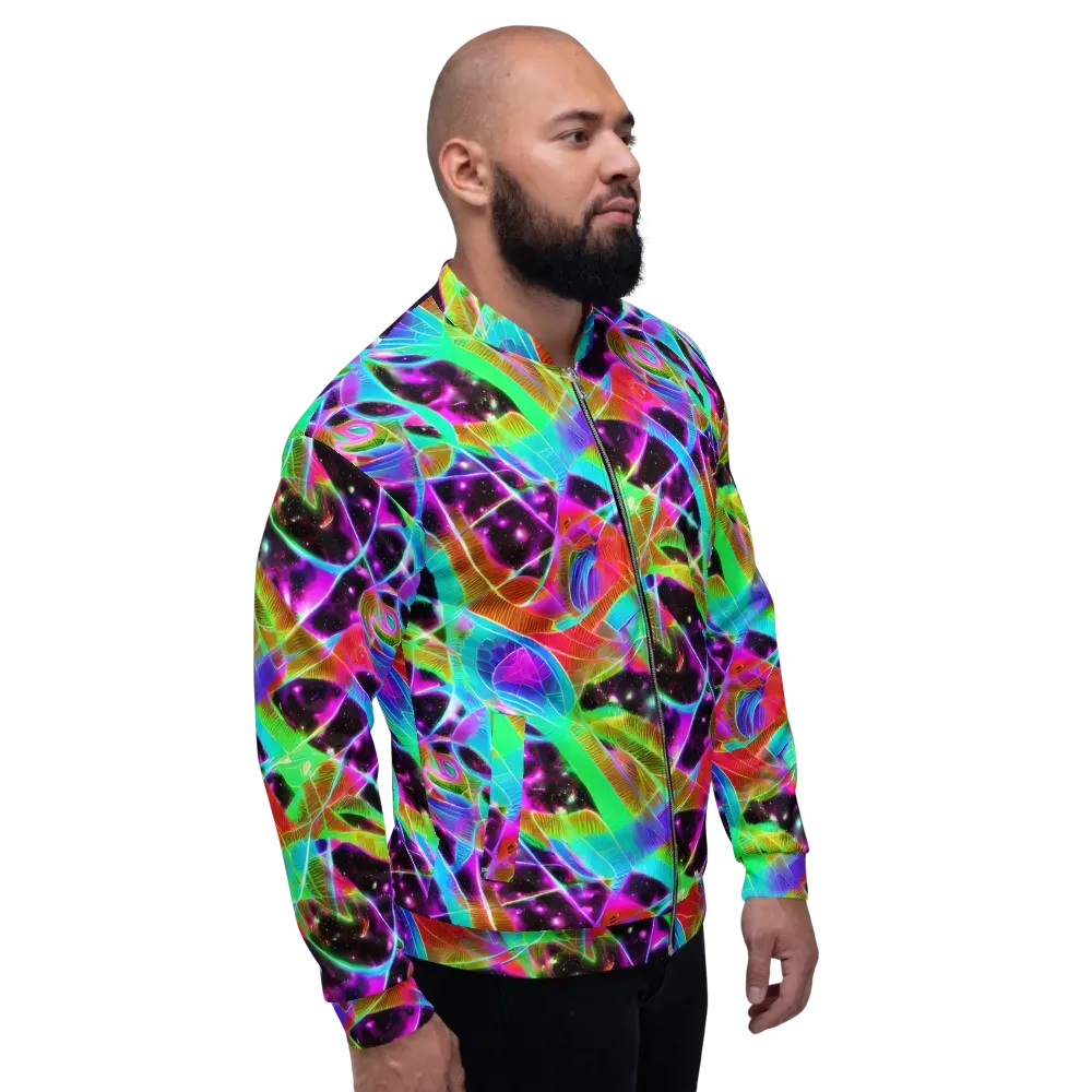 Stellar Jungle on Bomber Jacket — Right