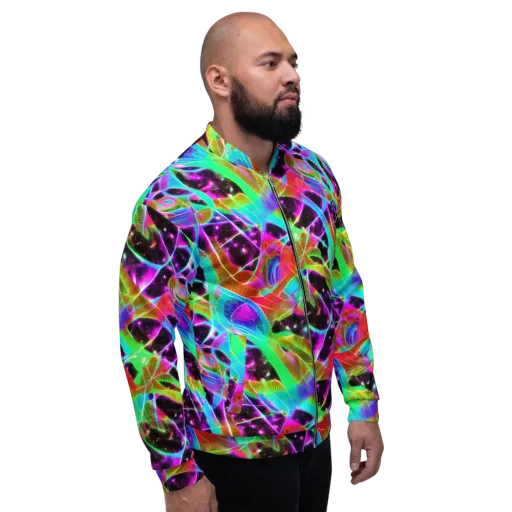 Stellar Jungle on a Bomber Jacket