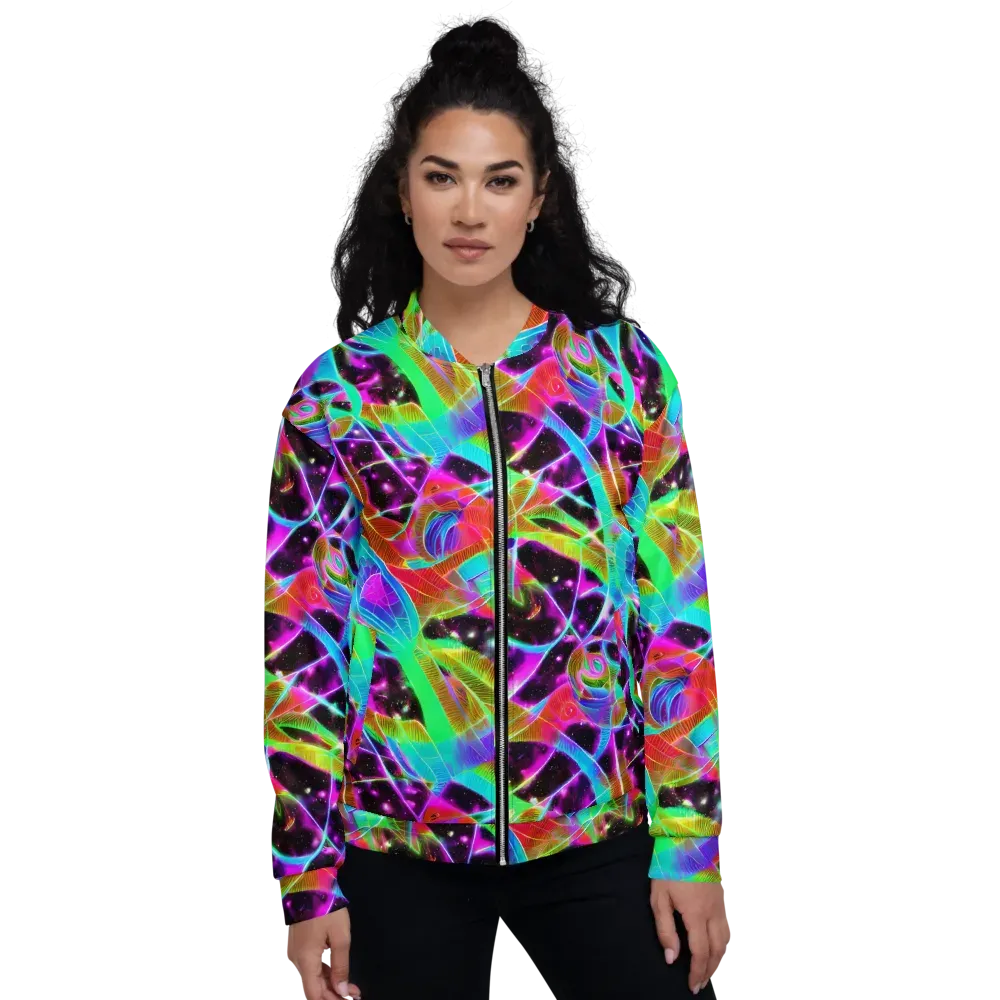 Stellar Jungle on Bomber Jacket — Front
