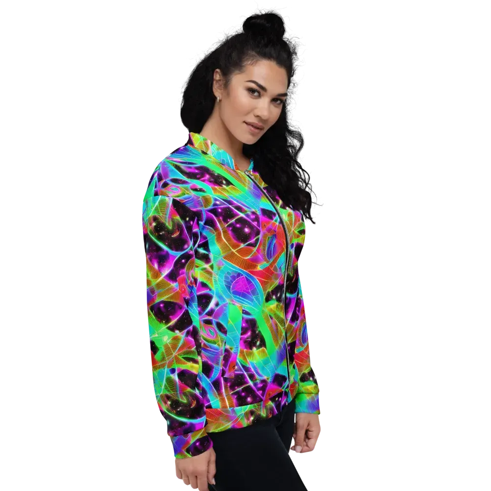 Stellar Jungle on Bomber Jacket — Right