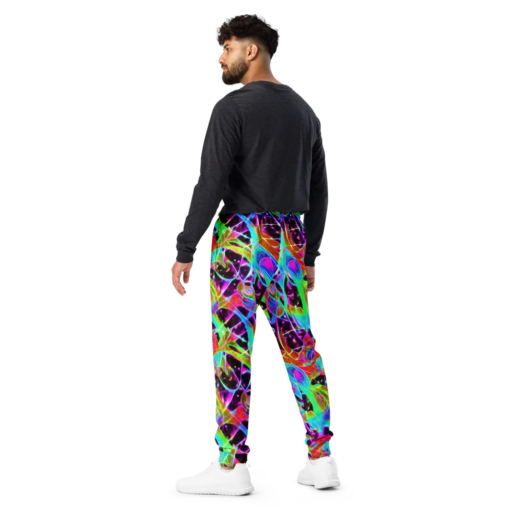 Stellar Jungle on Men's Joggers — Back