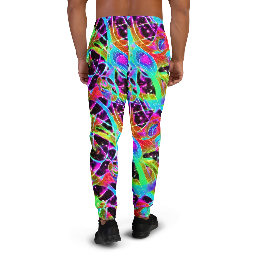 Stellar Jungle on Men's Joggers — Back