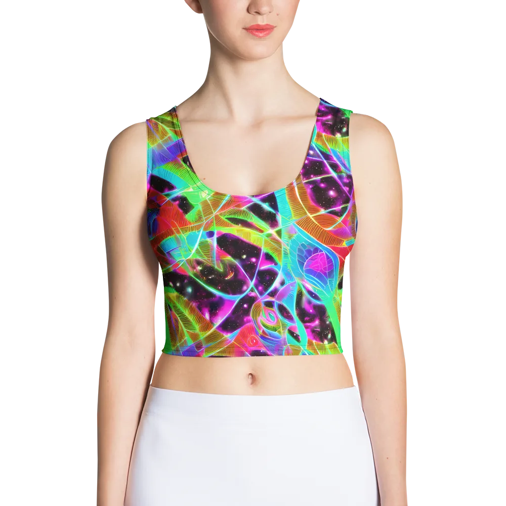 Stellar Jungle on Crop Top — Front