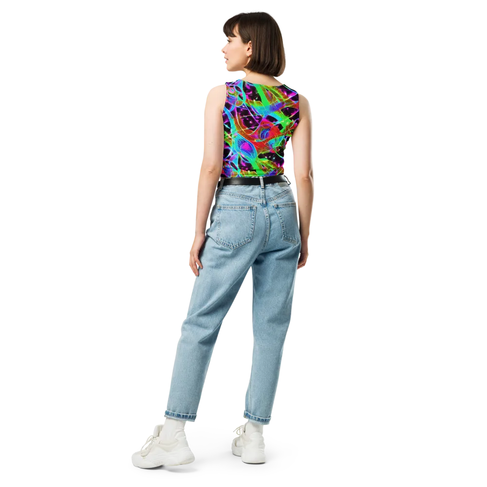 Stellar Jungle on Crop Top — Back