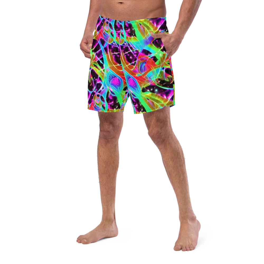Stellar Jungle on Swim Trunks — Left Front