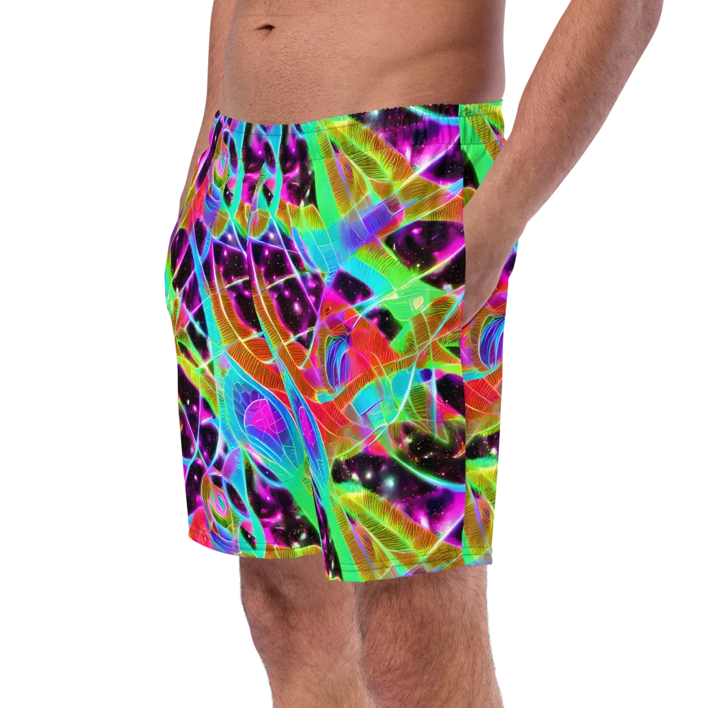 Stellar Jungle on Swim Trunks — Left Front